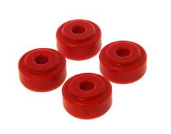 Bushings, Shock, Polyurethane, Red, Bayonet Tower End, .625 in. Long, .375 in. I.D., 1.250 in. O.D., Set of 4