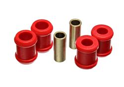 Shock Absorber Bushing; Rear Shock Upper/Lower Bushing Set; Must Reuse All Metal Hardware; Red