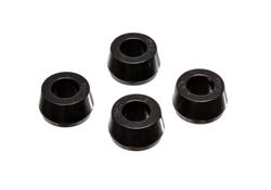 Bushings, Shock, Polyurethane, Black, Half Hourglass, .813 in. Long, .625 in. I.D.,1.250 in. O.D.,Set of 4