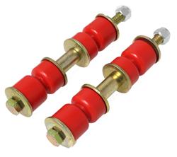 Sway Bar End Links, Red Polyurethane Bushings, 3.375 in. To 3.875 in. Adjustable Length, Pair