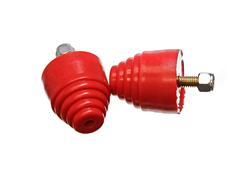 Bushings, Bump Stops, Polyurethane, Red, Conical, 2 in. Diameter, 2.125 in. Tall, Universal, Pair