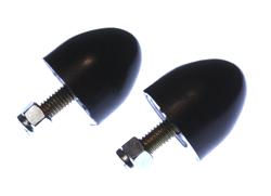 Bushings, Bump Stops, Polyurethane, Black, Conical, 1.5 in. Diameter, 1.563 in. Tall, Universal, Pair