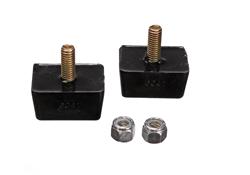 Bushings, Bump Stops, Polyurethane, Black, Rectangular, 1.375 in. Diameter, .875 in. Tall, Universal, Pair