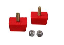 Bushing, Bump Stop Set, 7/8" Tall / 1 7/8" Long / 1 3/8" Wide, Pair, Red