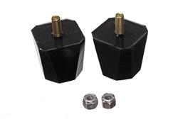 Bushings, Bump Stops, Polyurethane, Black, Square, 2 in. Diameter, 2 in. Tall, Universal, Pair