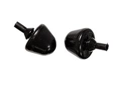 Bushings, Bump Stops, Polyurethane, Black, Round, 1.187 in. Diameter, 1.560 in. Tall, Universal, Pair