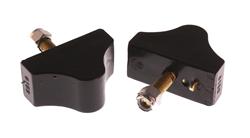 Bushings, Bump Stops, Polyurethane, Black, 1.125 in. Diameter, 1.688 in. Tall, Chevy, Pair