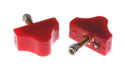 Bushings, Bump Stops, Polyurethane, Red, 1.125 in. Diameter, 1.688 in. Tall, Chevy, Pair