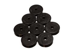 Body Bushing, Polyurethane, Black, 2.281 in. Diameter, 0.500 in. Height, 0.438 in. Hole Diameter, Set of 8