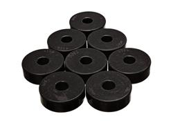 Body Bushing, Polyurethane, Black, 1.938 in. Diameter, 0.563 in. Height, 0.656 in. Hole Diameter, Set of 8