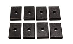 Body Bushing, Polyurethane, Black, 2.063 in. x 1.625 in. x 0.500 in. Thick, 0.469 in. Hole Diameter, Set of 8