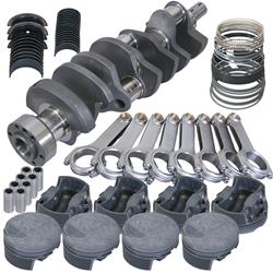 Engine Rotating Assembly, Competition, Forged Crank, Forged Pistons, H-Beam Rods, Chevy, 7.4L, Kit