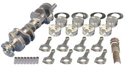 Engine Rotating Assembly, Street/Strip, Cast Crank, Hypereutectic Pistons, I-Beam Rods, Chevy, Big Block, Kit
