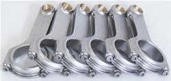 Connecting Rods, ESP 4340 H-Beam, Cap Screw, Bushed, Chevy, 90 Degree V6, Set of 6