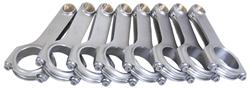 Connecting Rods, ESP 4340 Steel H-Beam, 5.700 in., Cap Screw, Bushed, Chevy, Small Block, Set of 8