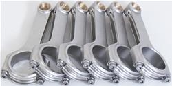 Connecting Rods, 4340 Steel, H-Beam, 5.984 in., Cap Screw, Bushed, Toyota, Set of 6
