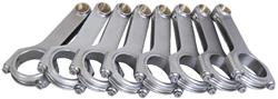 Connecting Rods, ESP 4340 Steel H-Beam, 6.000 in., Cap Screw, Bushed, Chevy, Small Block, Set of 8