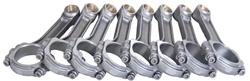 Connecting Rods, Light Weight, 5140 Steel I-Beam, 6.00 in. Length, Cap Screw, Bushed, Chevy, SBC, Set of 8