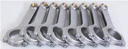 Connecting Rods, 4340 Steel, H-Beam, 6.560 in., Cap Screw, Bushed, Chevy, Small Block, LS, Set of 8