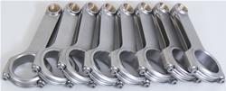 Connecting Rods, ESP 4340 H-Beam, Cap Screw, Bushed, Pontiac, V8, Set of 8