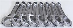 Connecting Rods, 6.625 in. Length, I-Beam, 5140 Forged, Press-Fit, 0.980 in. Pin, Pontiac, V8, Set of 8