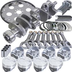 Engine Rotating Assembly, Street/Strip, Cast Crank, Hypereutectic Pistons, I-Beam Rods, Chevy, 5.7L, Kit