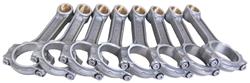 Connecting Rod, FSI I-Beam, Forged 4340 Steel, Shot-Peened, 5.400 in. Length, Ford, Small Block Windsor, Set of 8