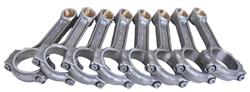 Connecting Rods, FSI I-Beam, Forged 4340 Steel, Shot-Peened, Floating, 5.700 in. Long, Chevrolet, Small Block, Set of 8