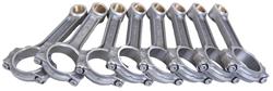 Connecting Rods, FSI I-Beam, Forged 4340 Steel, Shot-Peened, Floating, 6.000 in. Long, Chevrolet, Small Block, LT, Set of 8