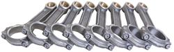 Connecting Rod, FSI I-Beam, Forged 4340 Steel, Shot-Peened, 6 in. Length, Chevy, Small Block, Set of 8
