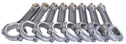 Connecting Rod, FSI I-Beam, Forged 4340 Steel, Shot-Peened, 6.135 in. Length, Chevy, Big Block, Set of 8