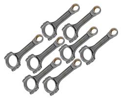 Connecting Rods, SIR 5140 Steel I-Beam, Bushed, Chevrolet, Small Block LS, Set of 8