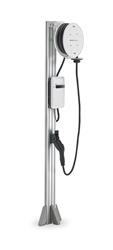 EVSE, EVSE Single Port Pedestal with 22 ft EVOREEL