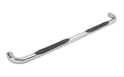 Step Bars, Nerf Bars, E-Series, Stainless Steel, Polished, 3 in. Diameter, Ford, Lincoln, Pair