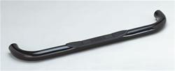 Step Bars, Nerf Bars, E-Series, Steel, Black Powdercoated, 3 in. Diameter, Chevy, GMC, Pair