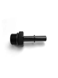 Quick Disconnect Fitting, 3/8 in. Hose Size, -8AN O-Ring, Male Threads, Straight, Aluminum, Black Anodized, Each