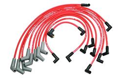 Spark Plug Wires, Spiral Wound, 9mm, Red, 135 Degree Boots, Ford, Lincoln, Mercury, 5.0/5.8L, V8, Set