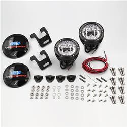 Off-Road Lights, 360 Series, Driving, 4 in., White LED, Black Aluminum Housing, Clear Lens, Mount Kit, Ford, Kit