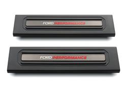 Door Sill Plates, ABS Plastic, Black, Ford Performance Logo, Ford, Bronco, Pair