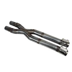 X-Pipe, Exhaust, Stainless Steel, Natural, 2.5 in. Diameter, Ford, 5.0L Modular, Each