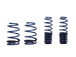 Lowering Springs, Front and Rear Coils, Blue, 1 in. Drop, Ford, Set of 4