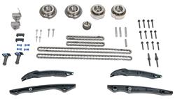 Timing Chain and Gear Sets, Camshaft Drive Kit, Tensioners, Guides, Chains, VCT Phasers, Hardware, Ford, Kit