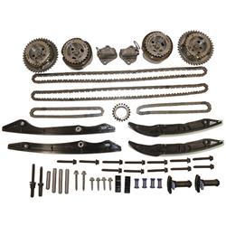 Timing Chain and Gear Sets, Camshaft Drive Kit, Tensioners, Guides, Chains, VCT Phasers, Hardware, Ford, Mustang, 5.0L Gen 3, Kit