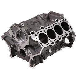 Engine Block, Bare, Aluminum, 94mm Bore, Finished-Honed Bores, Hi-Flow Oil Squirters Included, Cross-Bolted Mains, Ford, Mustang, 5.2L Gen 3, Each