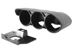 Gauge Pod, Dash Mount, Triple, 2 1/16 in., Black, Ford, Each