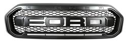 Grille, Main Grille, FORD Logo, Black, Plastic, Ford, Each