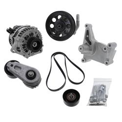 Accessory Drive Systems, Front Accessory Drive Kit for the M-6007-73 Engine, Serpentine, Alternator, Power Steering Pump, Ford, 7.3L Ford 7X V8, Kit