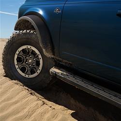 Fender Flares, Ford, Bronco, Sasquatch, Black ABS, Set of 4