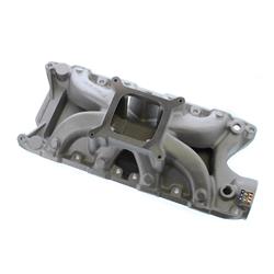 Intake Manifold, Single Plane, Aluminum, Natural, 4-Barrel, Square Bore, Ford, 4.7L, 5.0L, Each