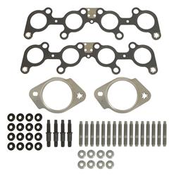 Exhaust Header Gaskets, Replacement, Composite, Round/Spread Port, Ford, 5.0L Modular, Kit